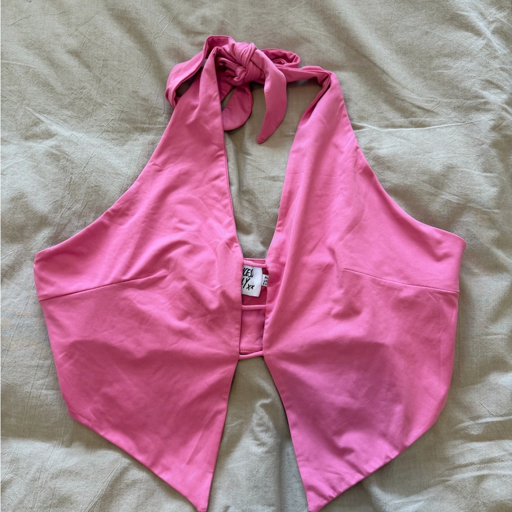 Princess Polly Pink Halter Tank Top